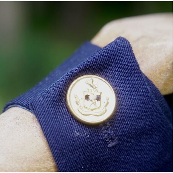 Vintage 90s Good Lad Boys Navy Blue Nautical Romper - Picture 4 of 5